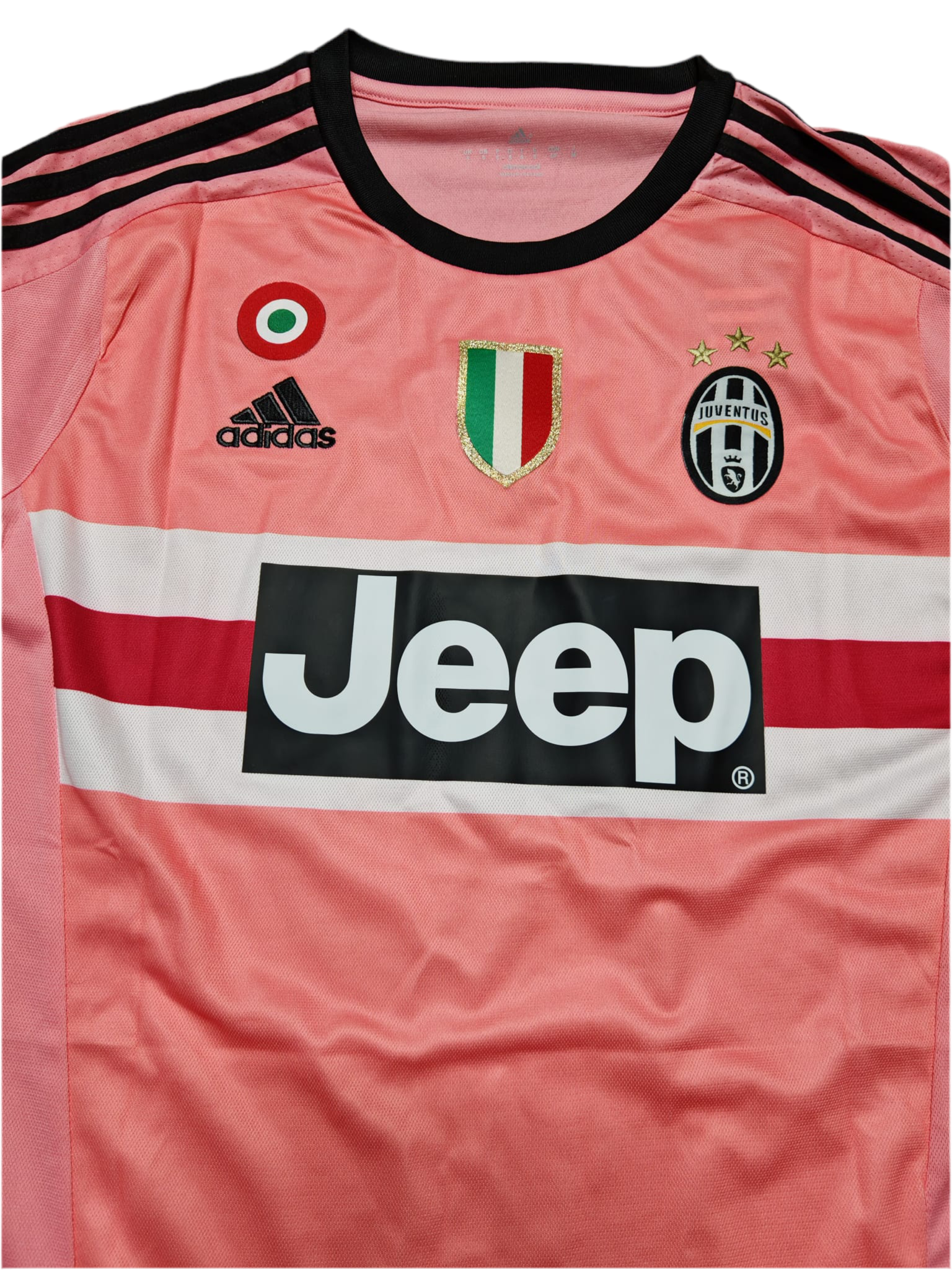 Pink Juventus 15/16 Pogba Away Shirt