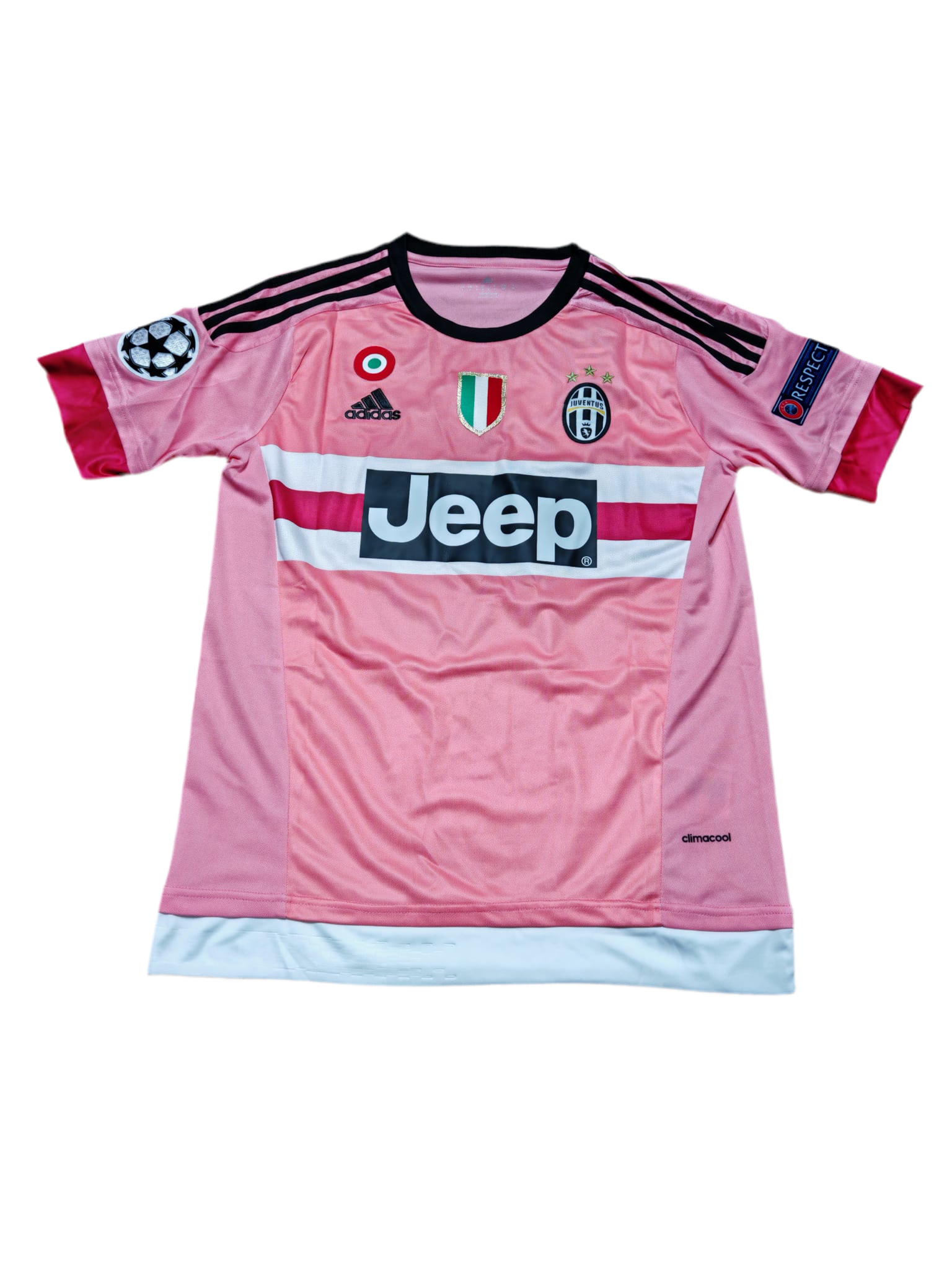 Pink Juventus 15/16 Pogba Away Shirt