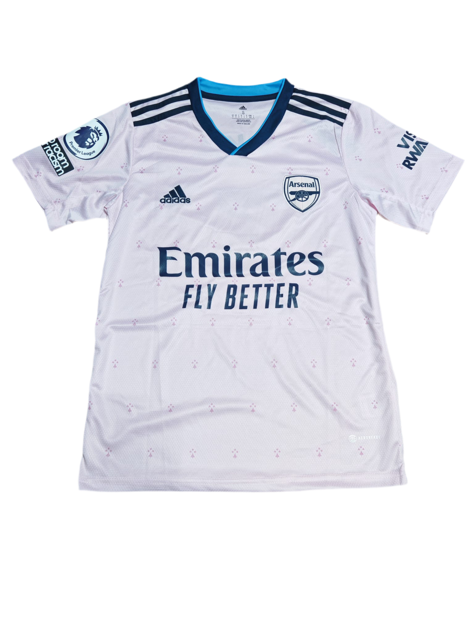 Pink arsenal saka 2022-2023 third shirt