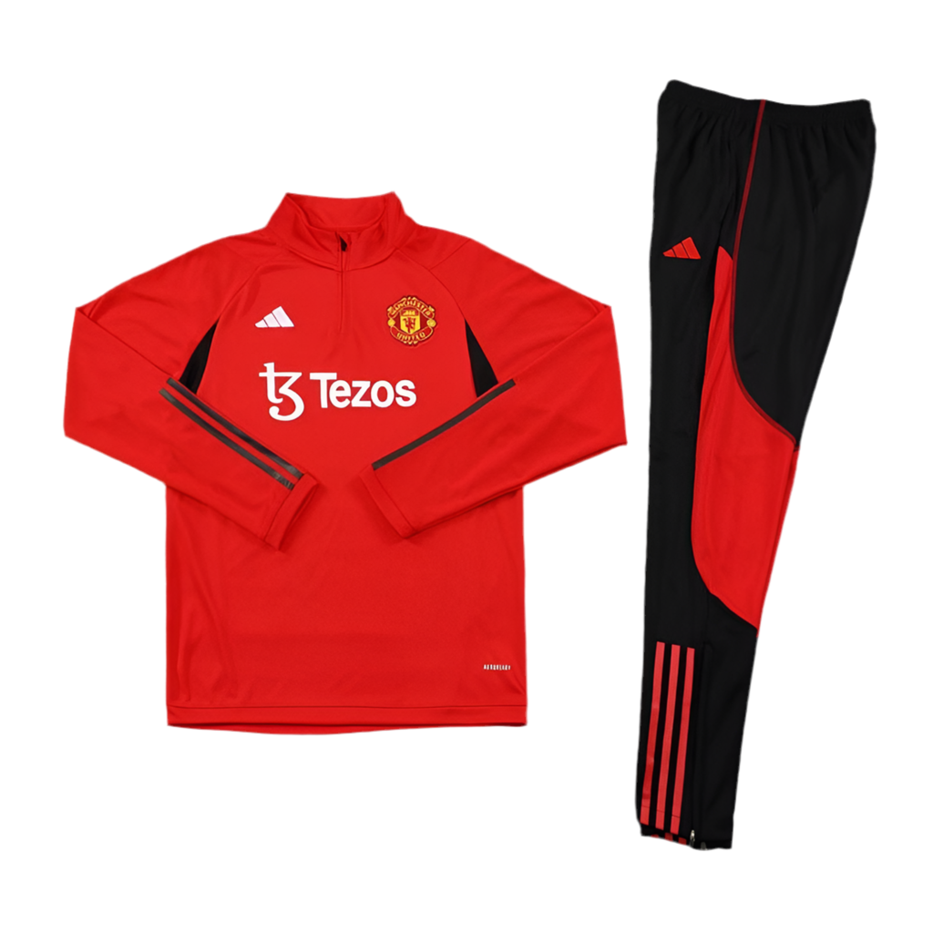 Men’s Red Manchester United Tracskuit Set
