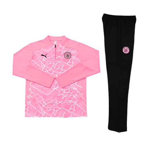 Men’s Pink Manchester City Tracksuit set