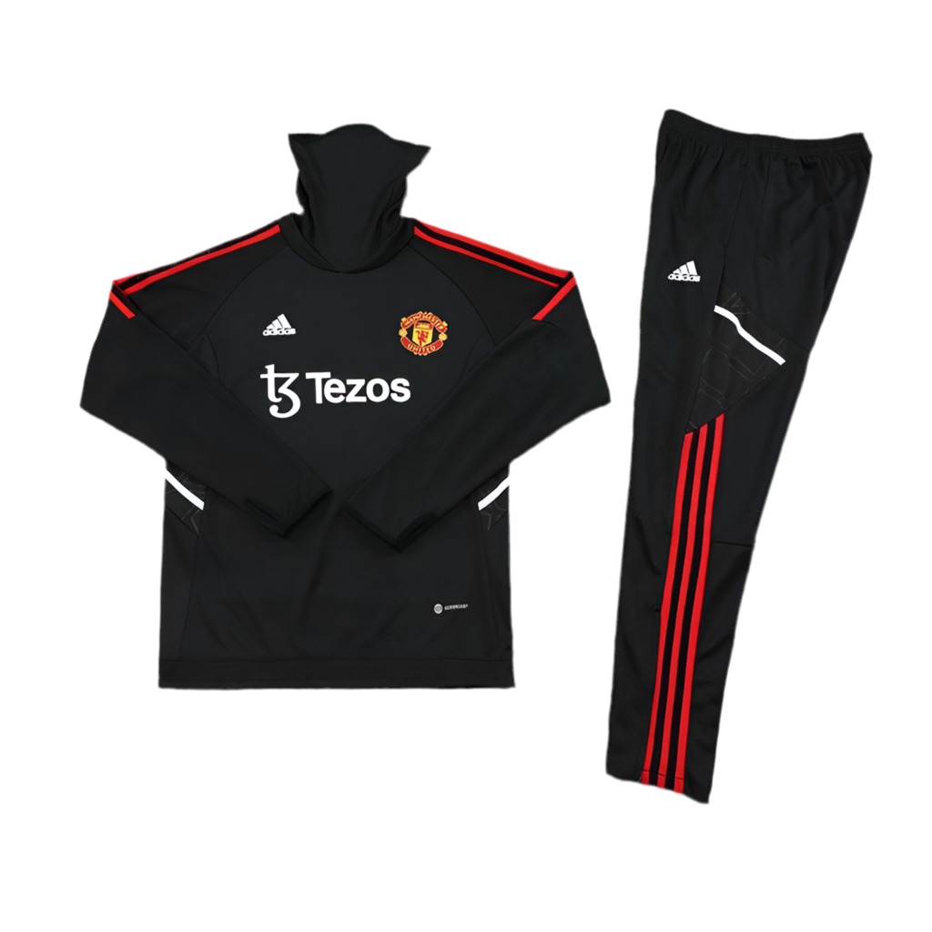 Men’s Manchester United Black Tracksuit Set