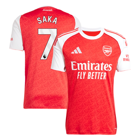 Arsenal Saka adidas Home jersey 2025-26